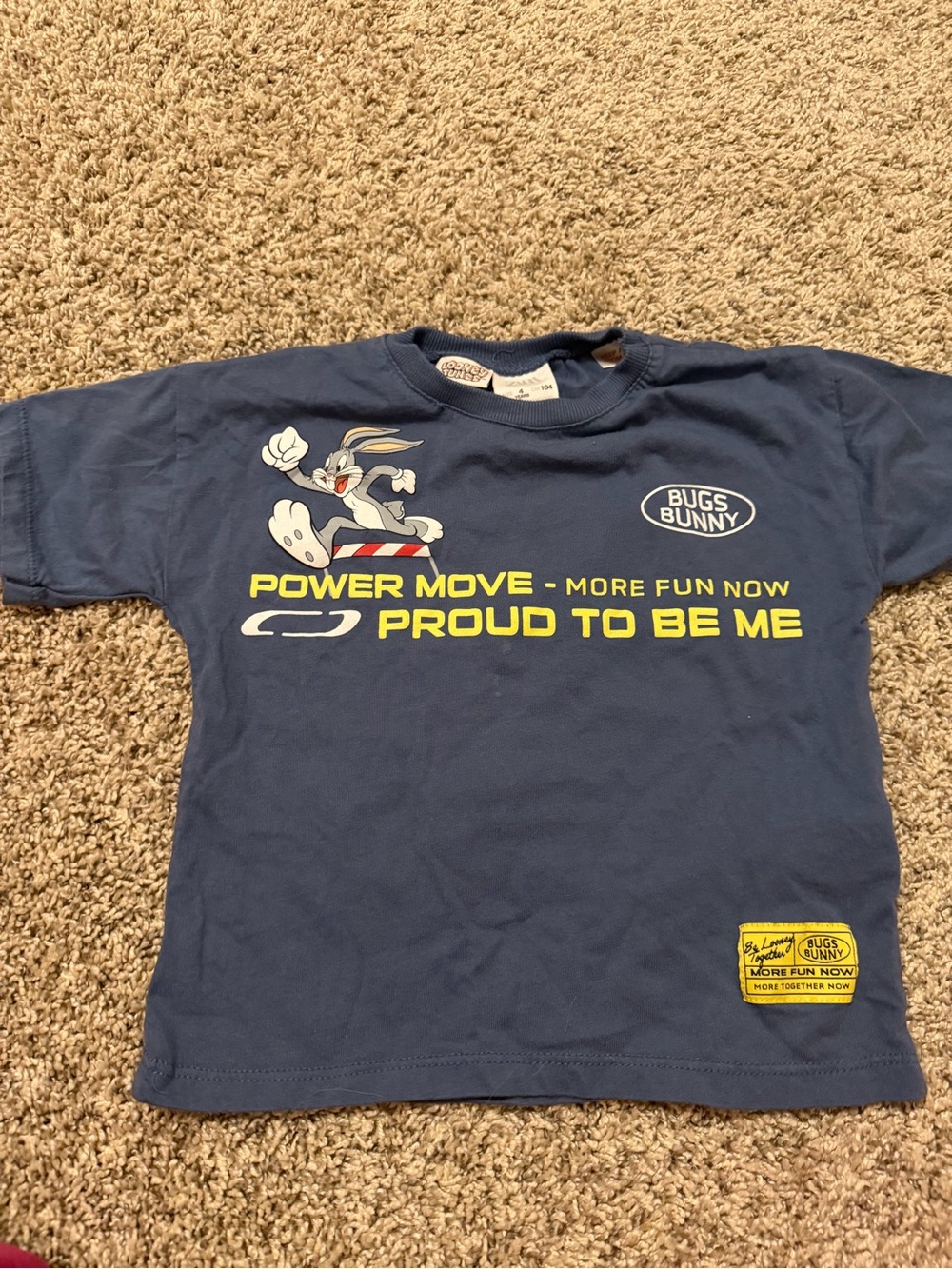Warner Bros. Navy Bugs Bunny 'Proud To Be Me' Graphic Tee